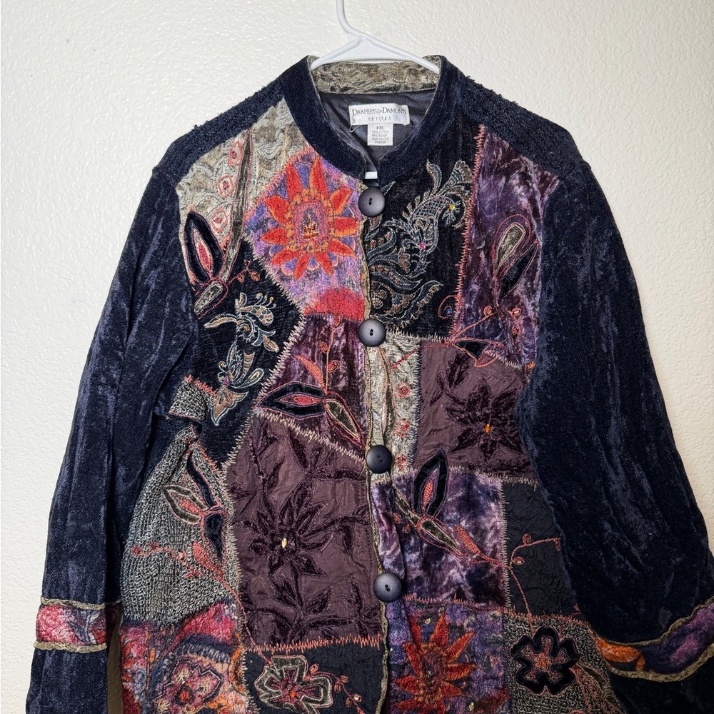 Drapers & Damons Petite Women Vintage Floral Patchwork